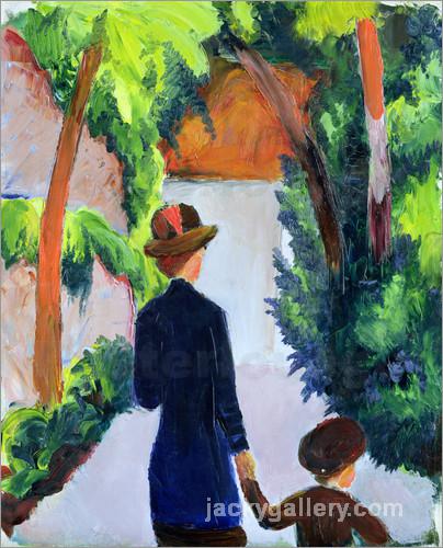 Mother and Child in the Park, August Macke painting